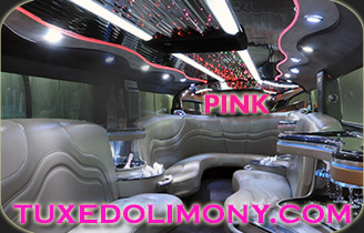 bachelorette party pink limo